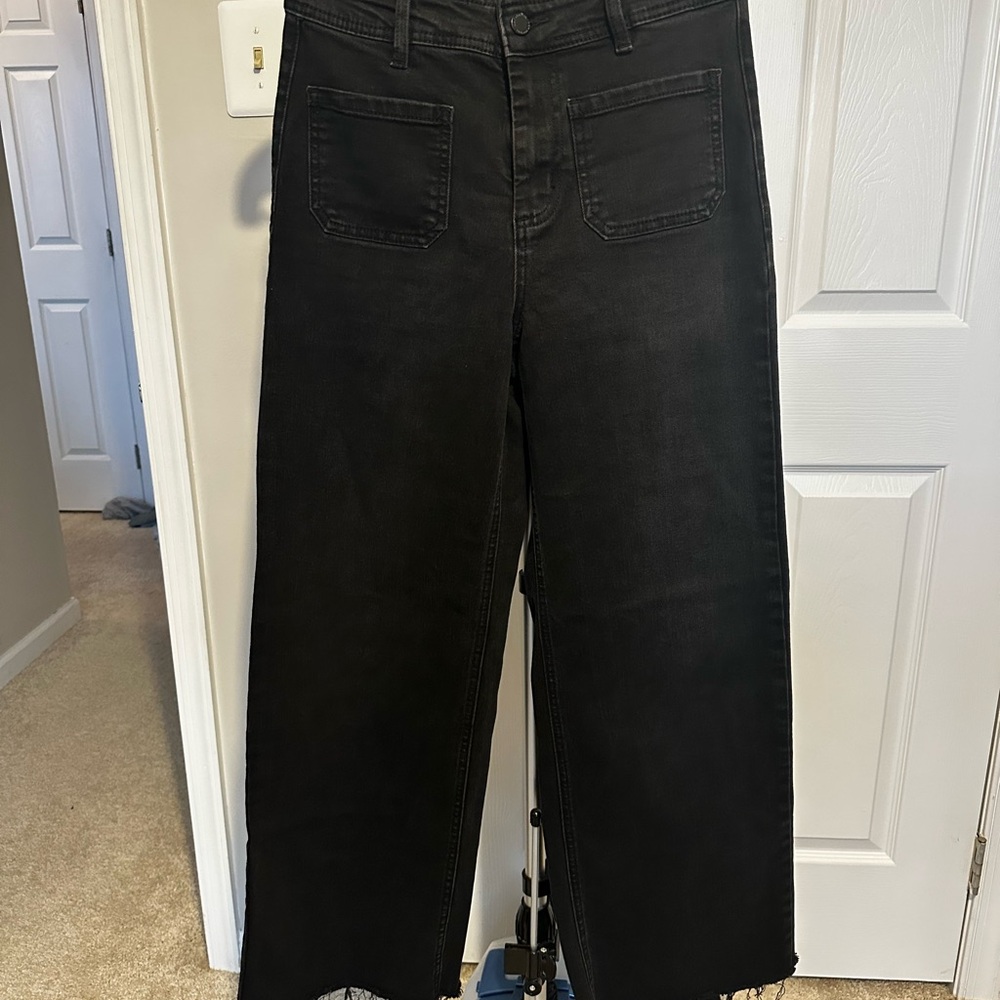 Oat New York Black Wide Leg Jeans